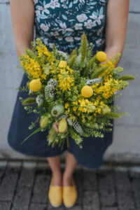 Floristik Flowerbouquet Sommer Gelb Blumen Natur