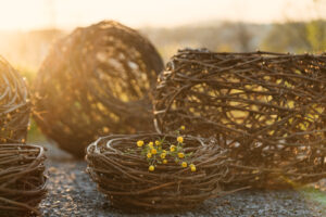 Floristik handmade Grapevine Rebenkugel Korb Sommer Deko Gartendeko Fotografie Innendekoration
